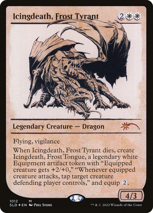 Icingdeath, Frost Tyrant (Showcase) (SLD-1012) - Secret Lair Drop: (Showcase) Foil
