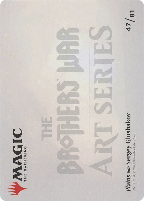 Plains // Plains (ABRO-047) - The Brothers' War Art Series (Borderless) Foil