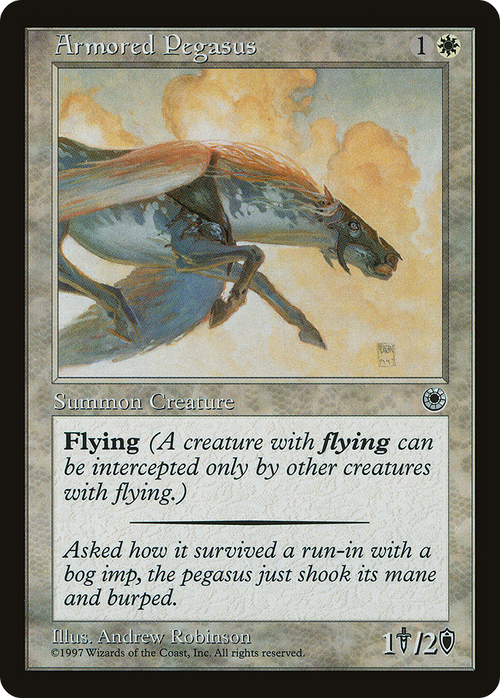 Armored Pegasus (Reminder Text) (POR-) - Portal