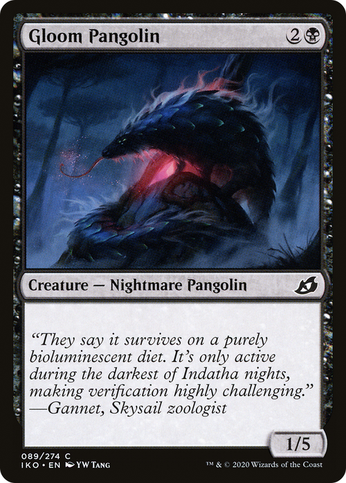 Gloom Pangolin (IKO-089) - Ikoria: Lair of Behemoths Foil