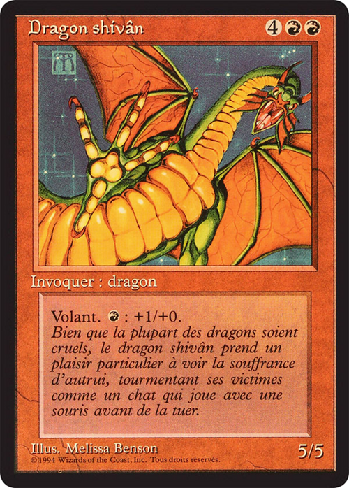 Shivan Dragon (FBB-) - Foreign Black Border