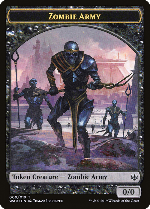 Zombie Army Token (009) (WAR-009) - War of the Spark Tokens