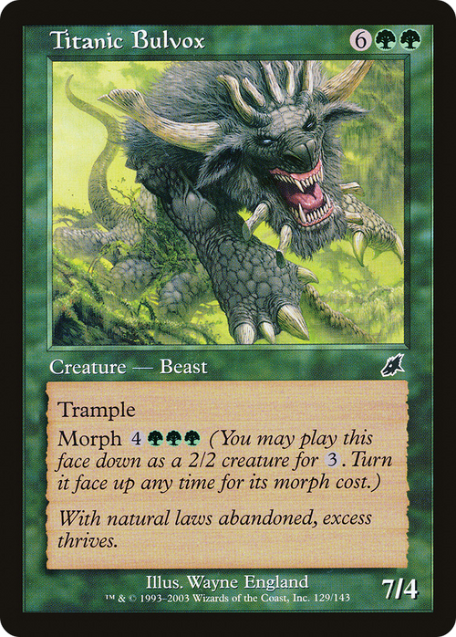Titanic Bulvox (SCG-129) - Scourge Foil