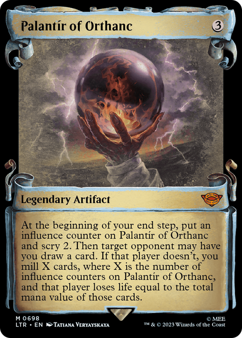Palantir of Orthanc (Showcase Scrolls) (LTR-698) - The Lord of the Rings: Tales of Middle-earth: (Showcase) Foil