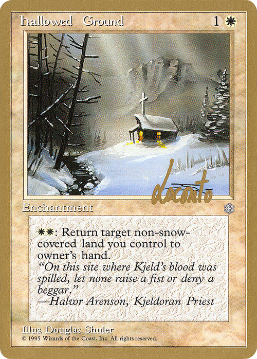 Hallowed Ground - 1996 Michael Loconto (ICE) (WCD-) - Pro Tour Collector Set