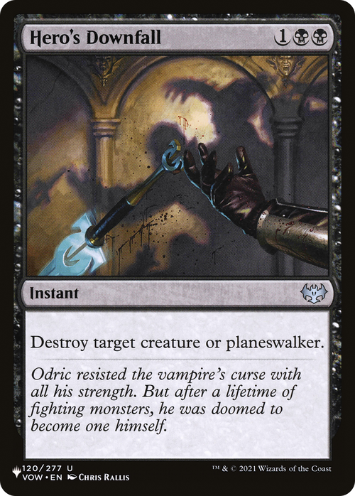 Hero's Downfall (LIST-VOW-120) - The List