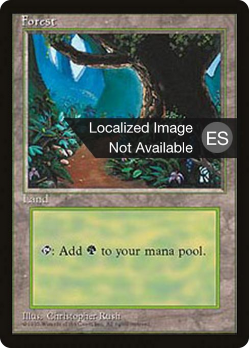 Forest (B) (4BB-175) - Fourth Edition Foreign Black Border
