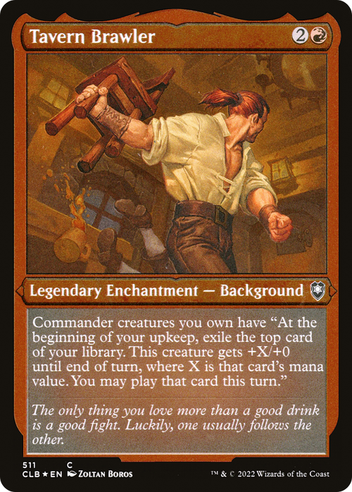 Tavern Brawler (Foil Etched) (CLB-511) - Commander Legends: Battle for Baldur's Gate Foil