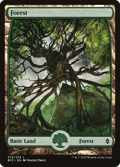 Forest (273) - Full Art (BFZ-273) - Battle for Zendikar
