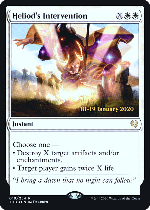 Heliod's Intervention (PRE-19S) - Theros Beyond Death Promos Foil