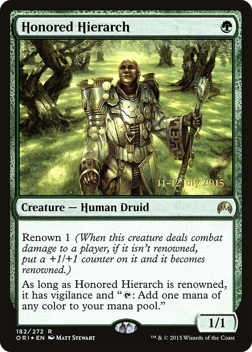 Honored Hierarch (PRE-182S) - Magic Origins Promos Foil