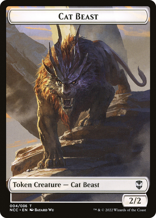 Cat Beast (TNCC-004) - New Capenna Commander Tokens
