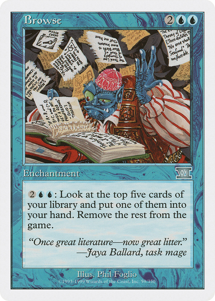 Browse (6ED-059) - Classic Sixth Edition