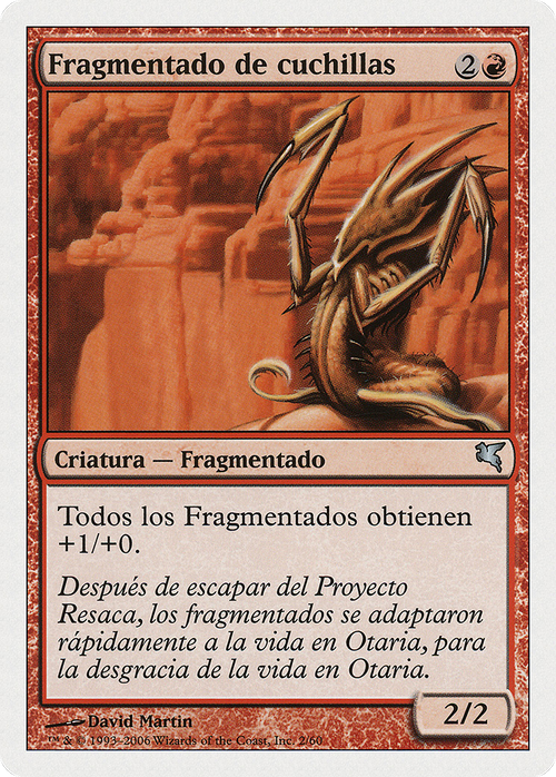 Blade Sliver (Spanish) - "Fragmentado de cuchillas" (PSAL-0D2) - Salvat 2005