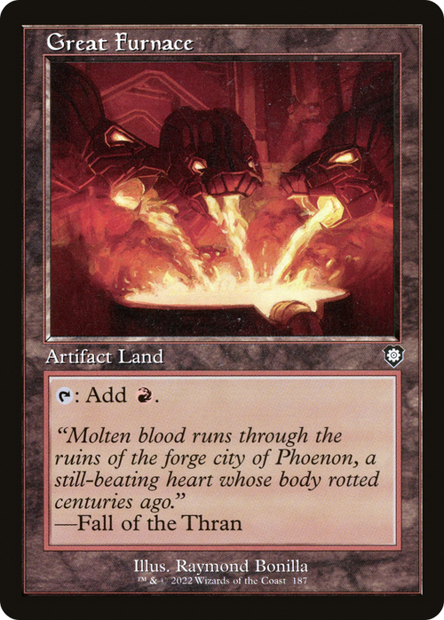 Great Furnace (Retro Frame) (BRC-187) - The Brothers' War Commander