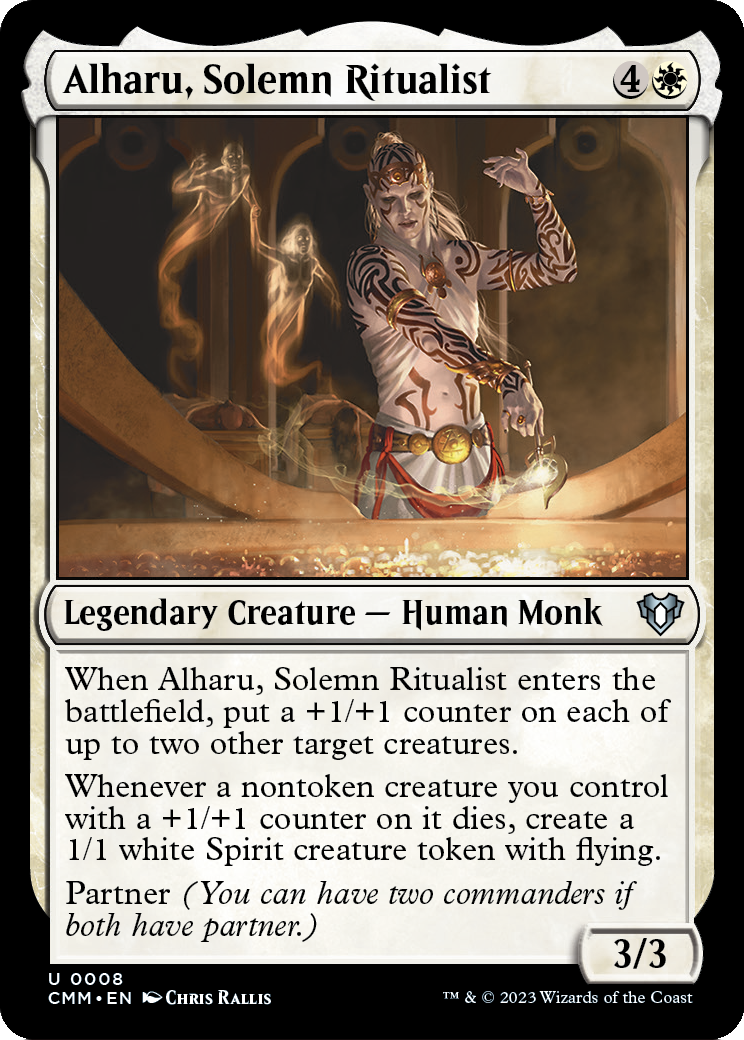 Alharu, Solemn Ritualist (CMM-008) - Commander Masters