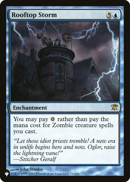 Rooftop Storm (LIST-ISD-71) - The List