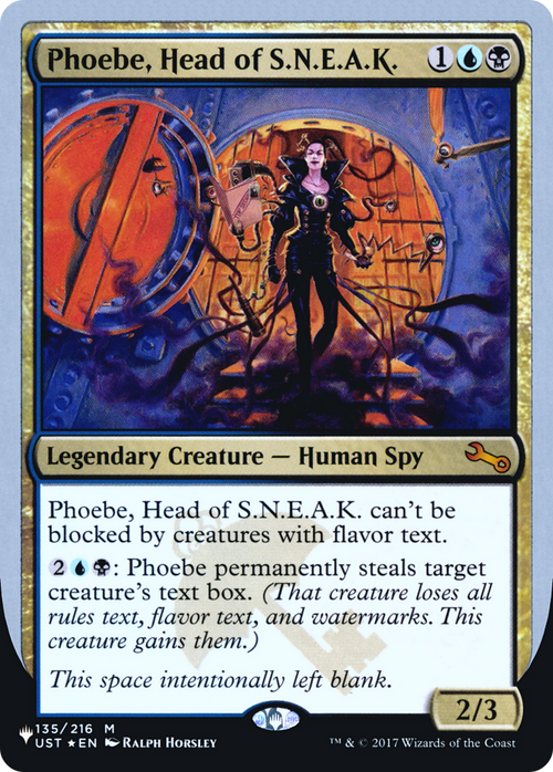 Phoebe, Head of S.N.E.A.K. (LIST-135/216) - The List (Unfinity Foil Edition) Foil