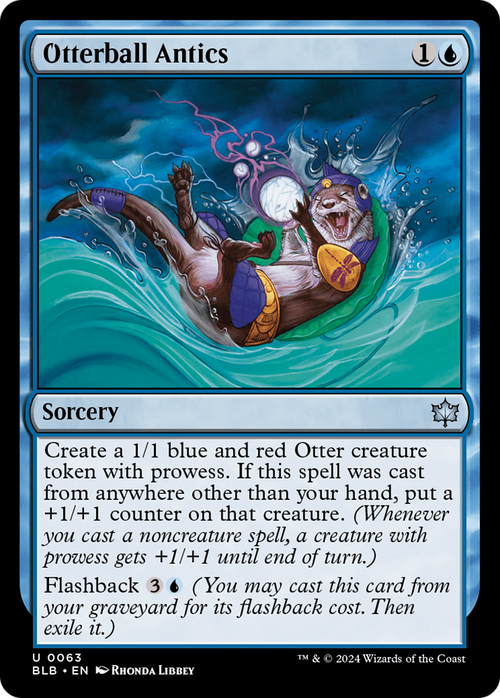 Otterball Antics (BLB-063) - Bloomburrow Foil