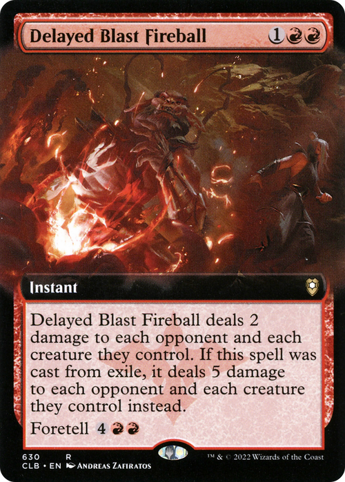 Delayed Blast Fireball (Extended Art) (CLB-630) - Commander Legends: Battle for Baldur's Gate: (Extended Art)