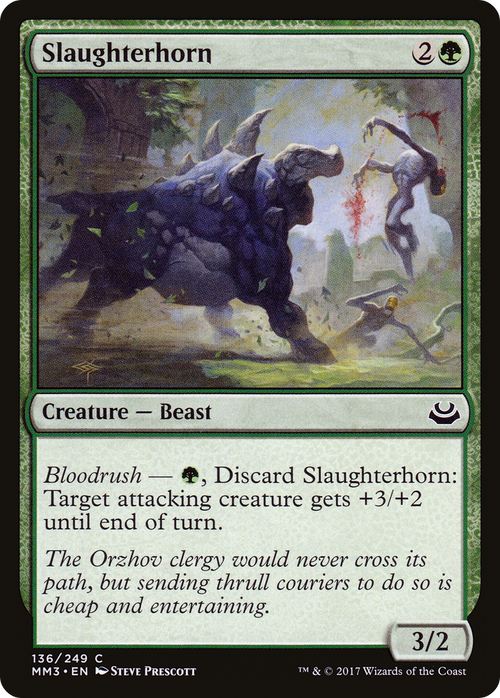 Slaughterhorn (MM3-136) - Modern Masters 2017 Foil