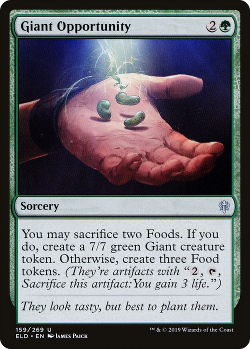 Giant Opportunity (ELD-159) - Throne of Eldraine Foil