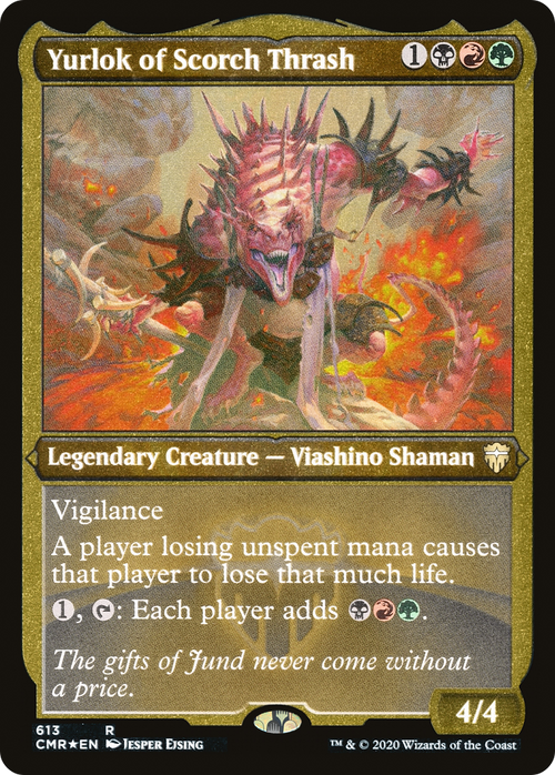 Yurlok of Scorch Thrash (Foil Etched) (CMR-613) - Commander Legends Etched Foil