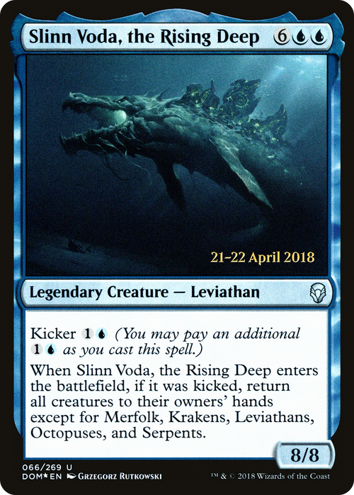 Slinn Voda, the Rising Deep (PRE-66S) - Dominaria Promos Foil