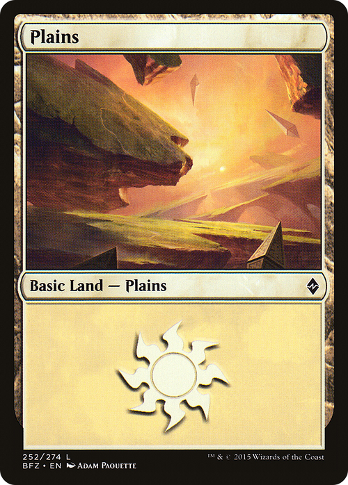 Plains (252) (BFZ-252A) - Battle for Zendikar