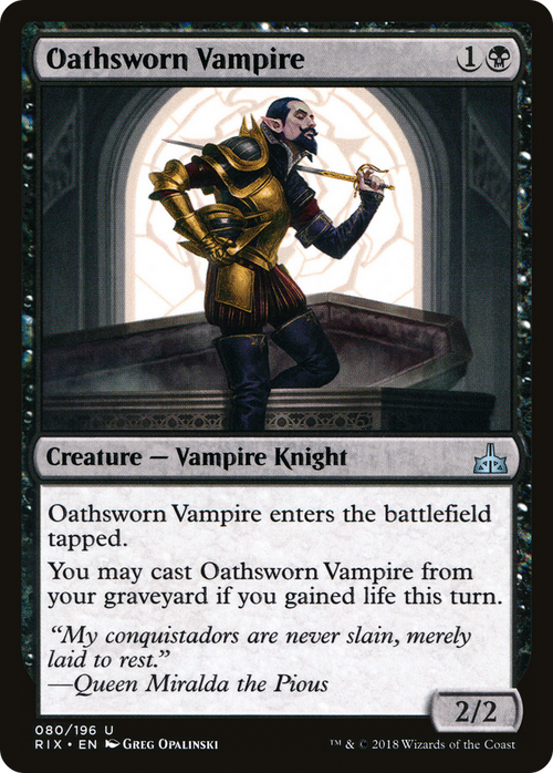 Oathsworn Vampire (RIX-080) - Rivals of Ixalan Foil