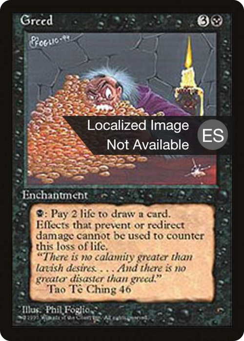Greed (4BB-) - Fourth Edition Foreign Black Border