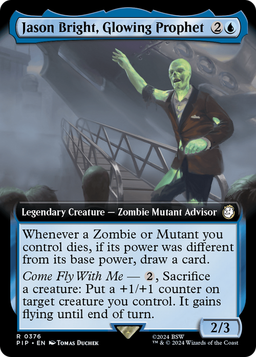 Jason Bright, Glowing Prophet (Extended Art) (PIP-376) - Fallout: (Extended Art) Foil