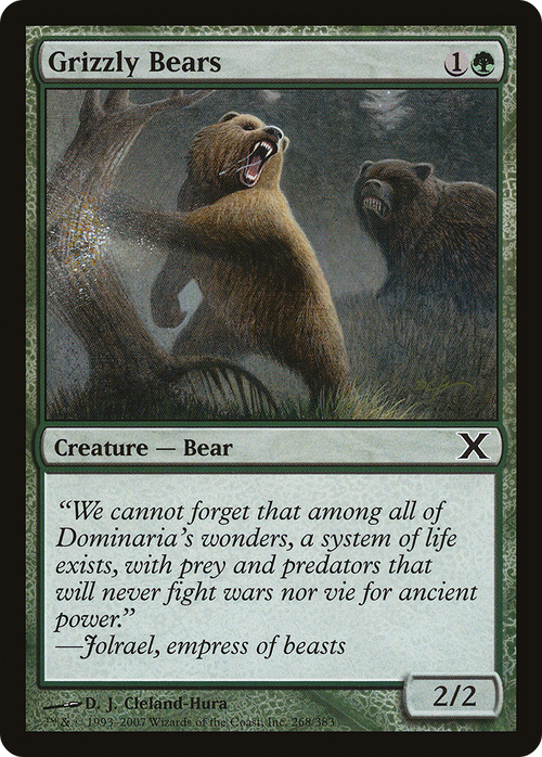 Grizzly Bears (10E-268) - Tenth Edition Foil