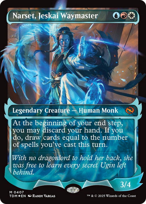 Narset, Jeskai Waymaster (Showcase) (TDM-407) - Tarkir: Dragonstorm: (Showcase) Foil