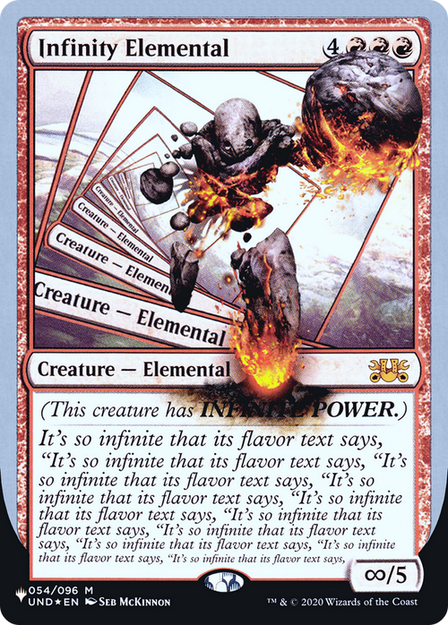 Infinity Elemental (LIST-054/096) - The List (Unfinity Foil Edition) Foil