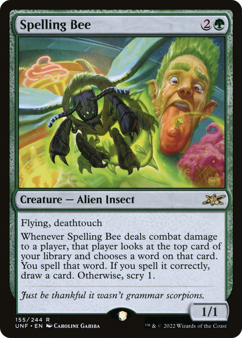 Spelling Bee (UNF-155) - Unfinity Foil