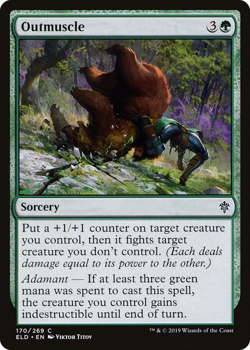 Outmuscle (ELD-170) - Throne of Eldraine Foil