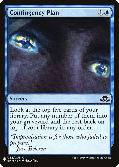Contingency Plan (LIST-EMN-52) - The List