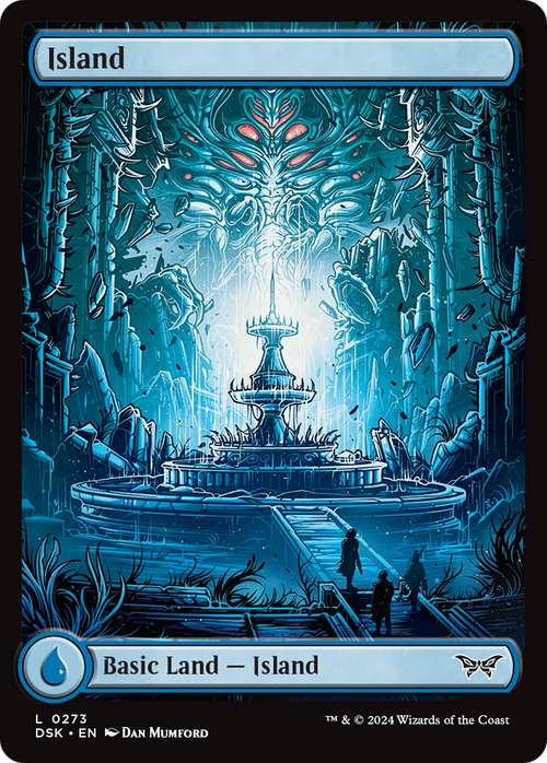 Island (273) - Full Art (DSK-273) - Duskmourn: House of Horror Foil