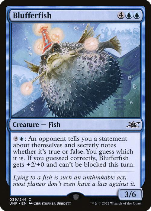 Blufferfish (UNF-039) - Unfinity Foil