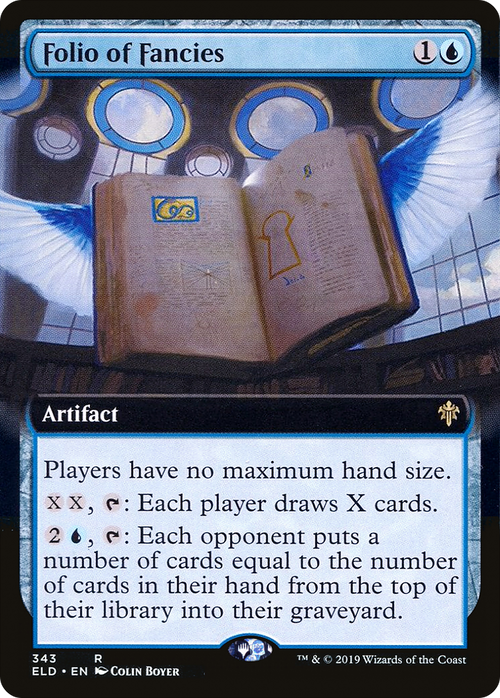 Folio of Fancies (Extended Art) (ELD-343) - Throne of Eldraine: (Extended Art) Foil