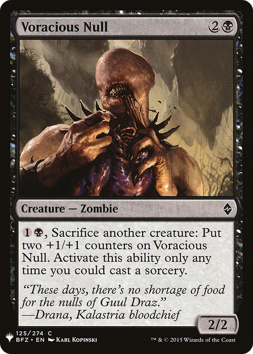 Voracious Null (LIST-BFZ-125) - The List
