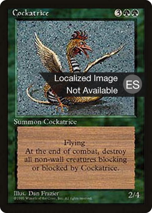 Cockatrice (4BB-) - Fourth Edition Foreign Black Border