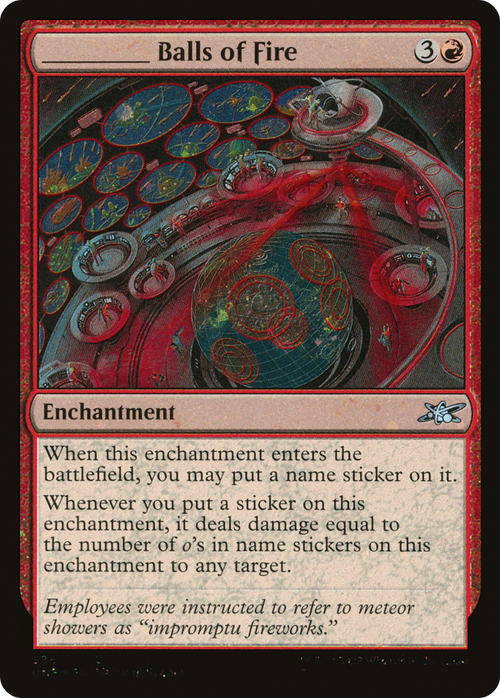 _____ Balls of Fire (Galaxy Foil) (UNF-386) - Unfinity Foil