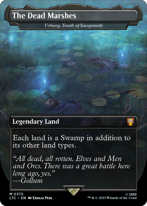 The Dead Marshes - Urborg, Tomb of Yawgmoth (LTC-375) - Tales of Middle-earth Commander / The Dead Marshes (Borderless) Foil