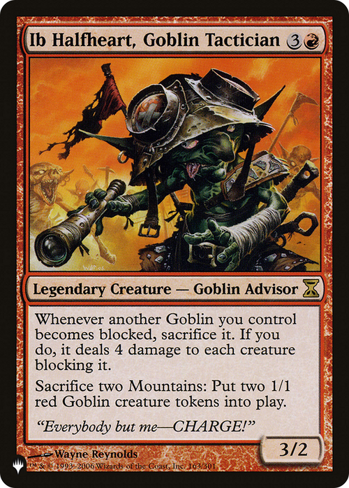 Ib Halfheart, Goblin Tactician (LIST-TSP-163) - The List