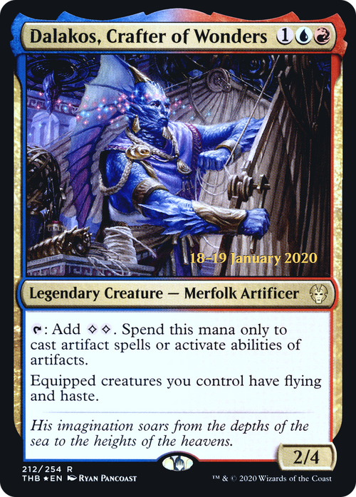 Dalakos, Crafter of Wonders (PRE-212S) - Theros Beyond Death Promos Foil