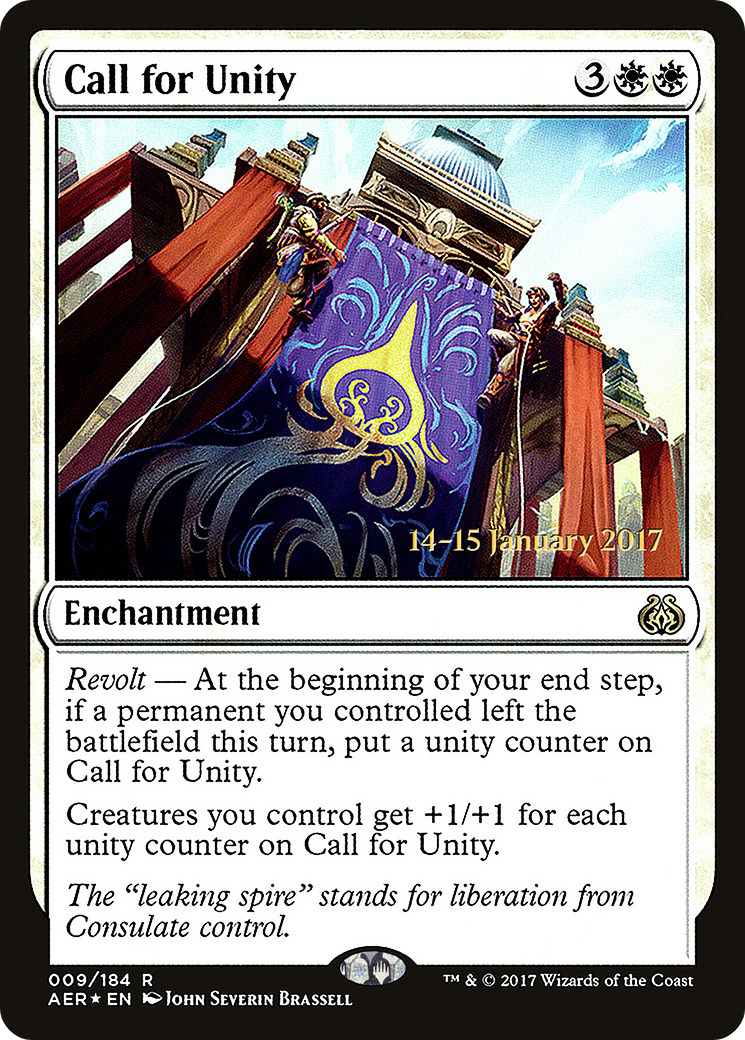 Call for Unity (PRE-09S) - Aether Revolt Promos Foil