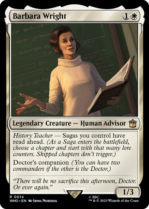 Barbara Wright (WHO-014) - Doctor Who Foil