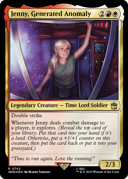 Jenny, Generated Anomaly (Surge Foil) (WHO-742) - Doctor Who Foil